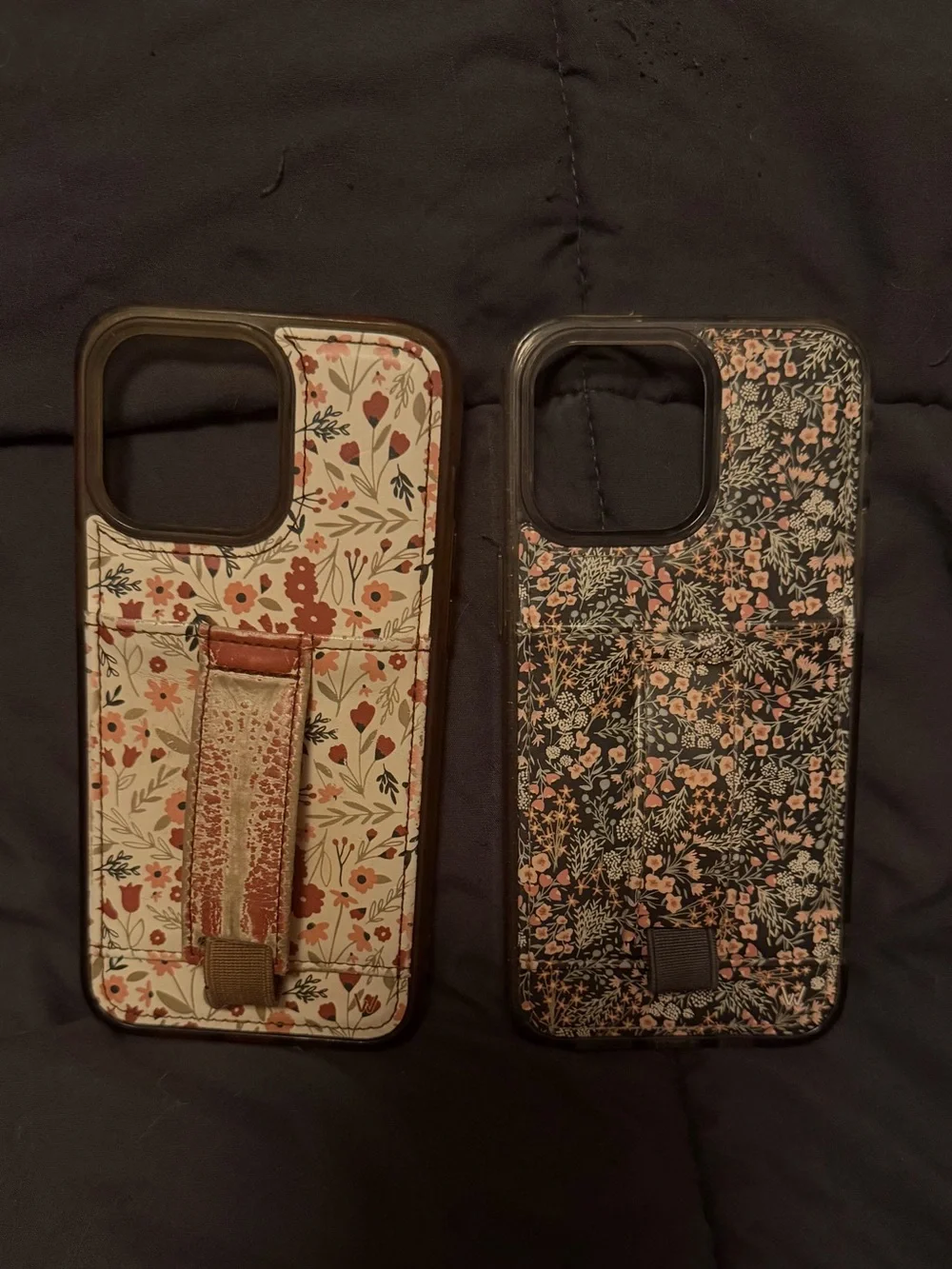 Two Floral Pattern Walli Cases - IPhone 15 Pro Max